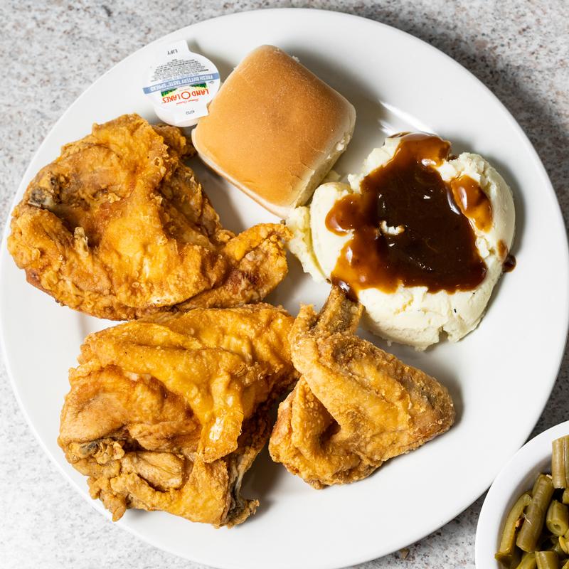 Pressure-Fried Chicken Dinner